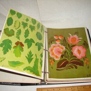 Vintage 1970's Folk Art Pattern/Instruction Book by Eunice De Camp, Full-Color